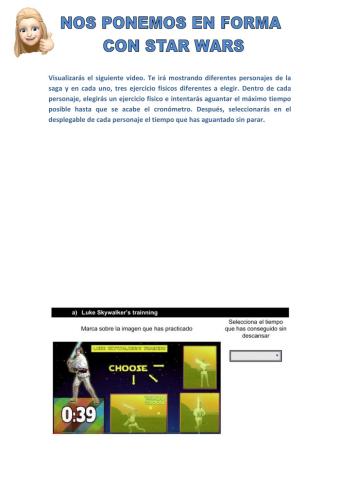 Nos ponemos en forma con Star Wars