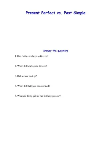 Present Perfect vs. Past Simple-video-Grammar Genious B-Unit 7