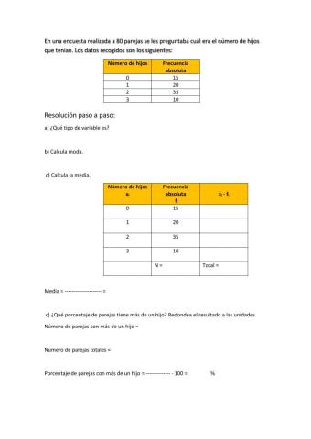 Ejercicio parámetros estadísticos