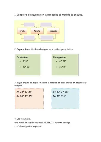 Unidades de medida de ángulos
