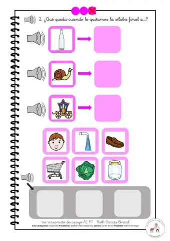 Eliminar sílaba final 2