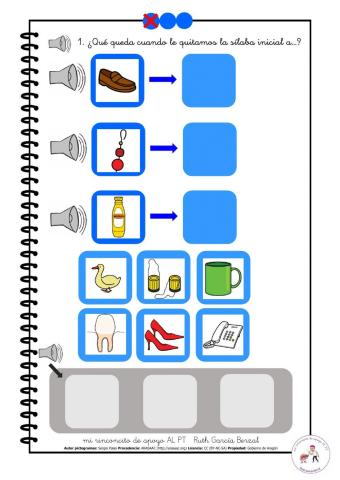 Eliminar sílaba inicial 1