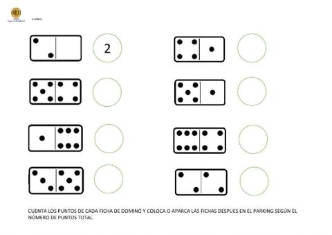 Parking fichas de dominó