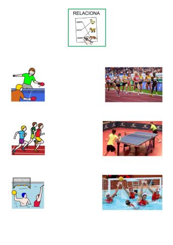 Relaciona els esports