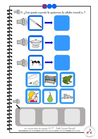 Eliminar sílaba inicial 6