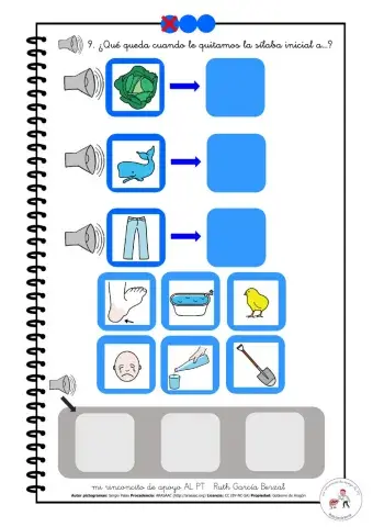 Eliminar sílaba inicial 9