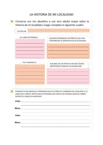Historia de mi localidad