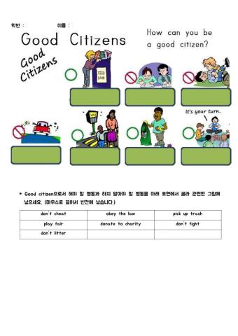 Being a good citizen