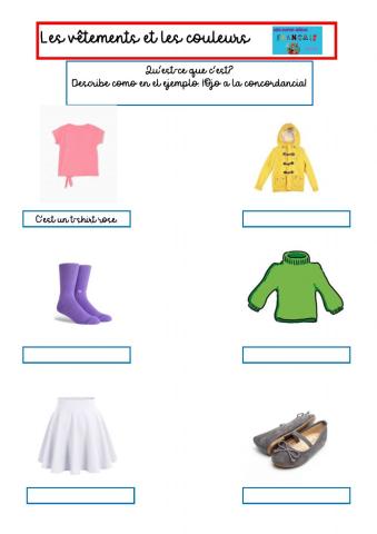 Les vêtements et les couleurs