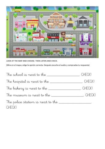 Choose and listen. Town