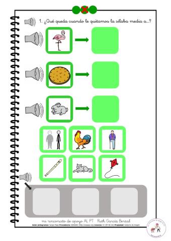 Eliminar sílaba media 1