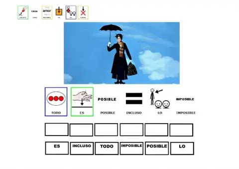 Arrastrar y colocar frases canción de ellos aprendí