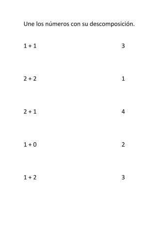 Descomposición números