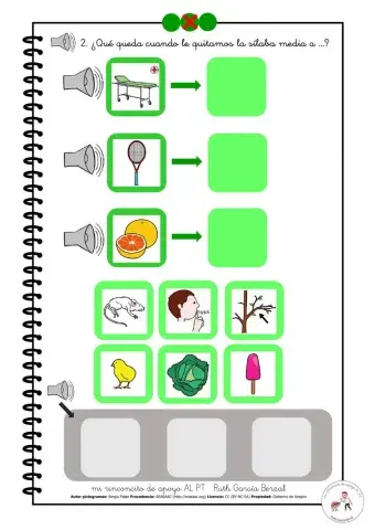 Eliminar sílaba media 2