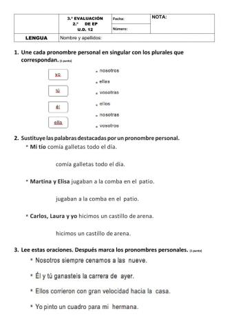 prueba tema 12 lengua 2º