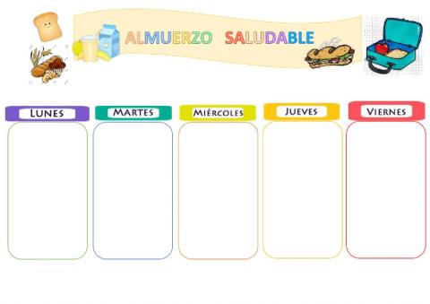 Horario almuerzo saludable