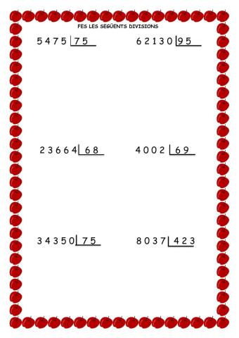 Divisions de dos xifres 2
