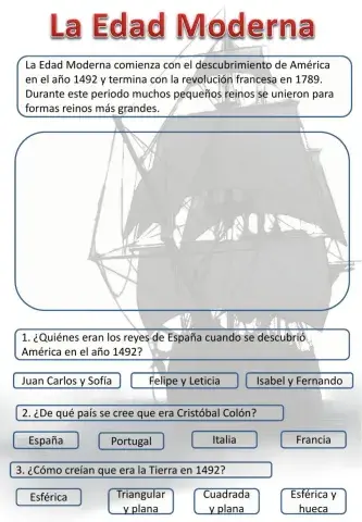 La Edad Moderna-El descubrimiento de América