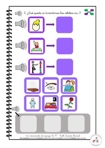 Invertimos las sílabas 3