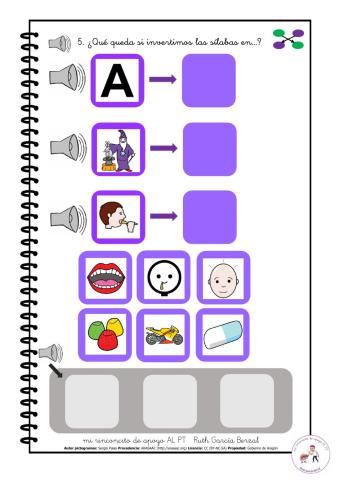 Invertimos las sílabas 5