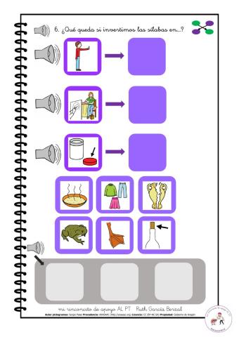 Invertimos las sílabas 6