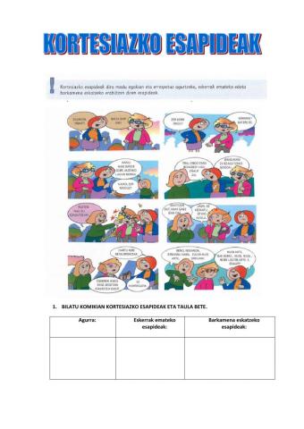 Kortesiazko esapideak