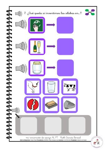 Invertimos las sílabas 7