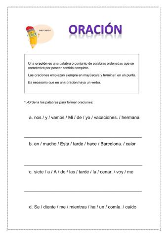 Oraciones
