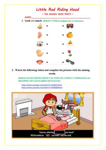 Story time LITTLE RED RIDING HOOD