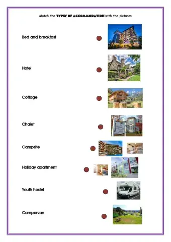 Types of accomodation