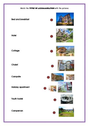 Types of accomodation