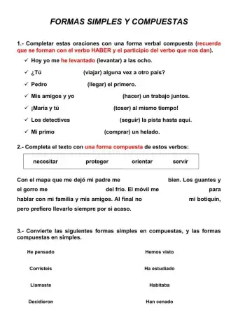 Formas simples y compuestas