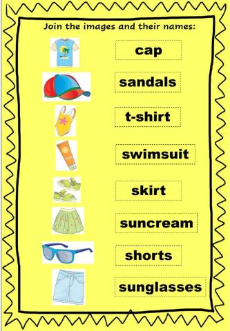 U6.2 Join the clothes and their names