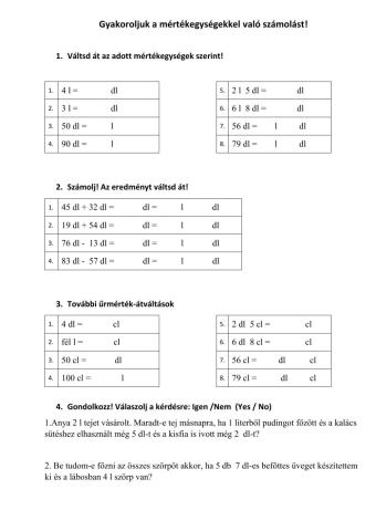 Mértékátválátás