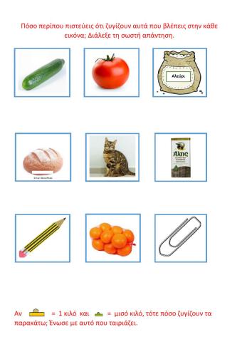 Μετρώ το βάρος