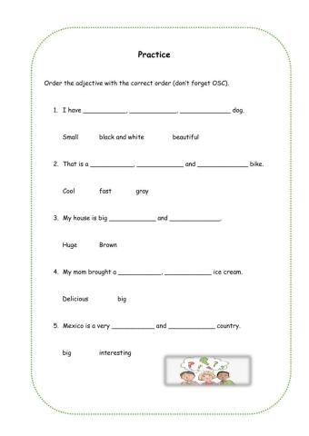 order the adjectives