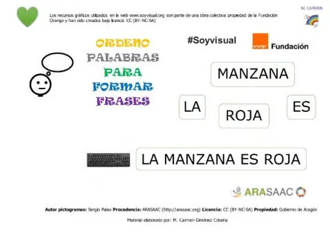 Ordena palabras para formar frases