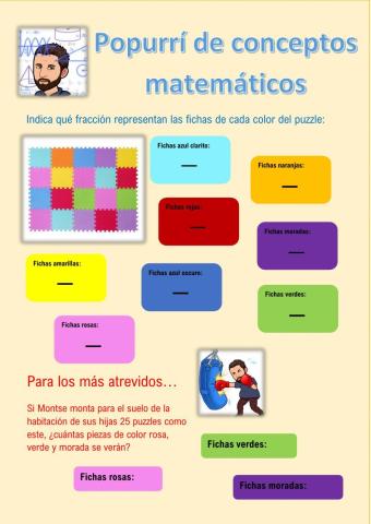 Popurrí de contenidos matemáticos