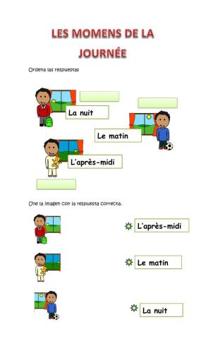 Les moments de la journée
