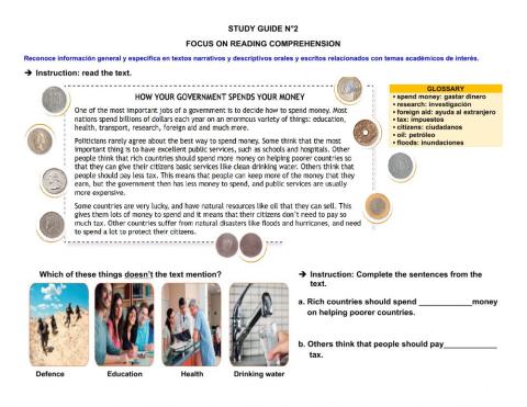 Focus on Reading Comprehension N°8(1)