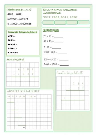 Kordamine 5. klassile