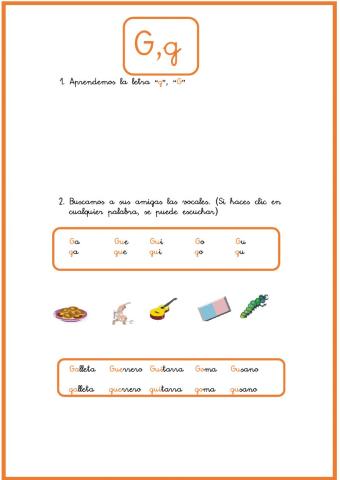 Letra g