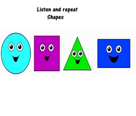 Listen and repeat shapes