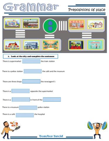 prepositions of place
