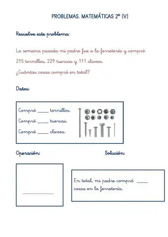 Problemas de matemáticas 2º . 5