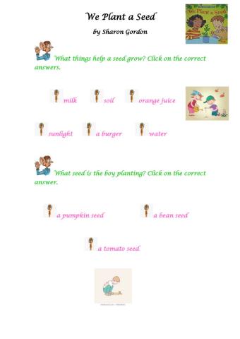 WE PLANT A SEED by Sharon Gordon