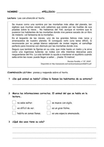 Control tema 8 lengua