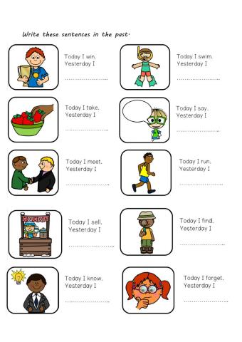 Irregular verbs