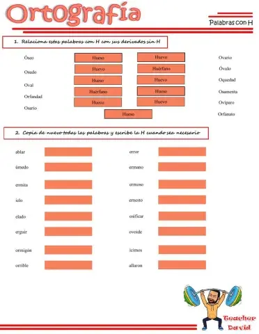 U7.Ort: Palabras con H