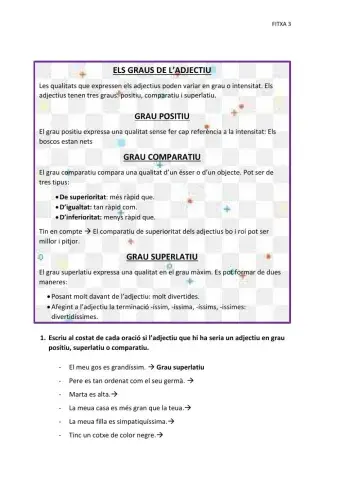 Els graus de l’adjectiu